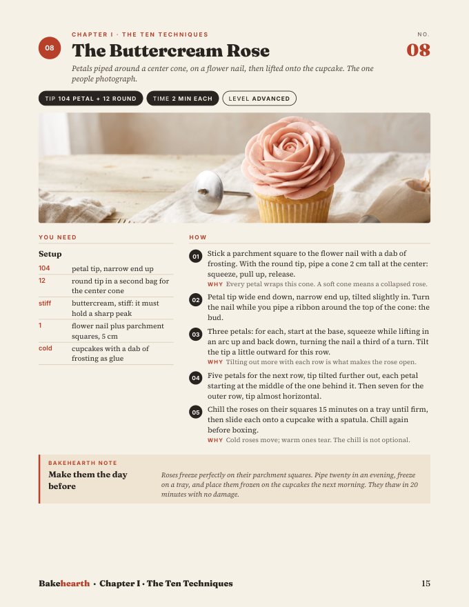 A page from Frosting & Decorating Playbook